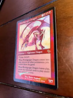 FOIL Worldgorger Dragon | MtG Magic Judgment | English | Near Mint-Mint (NM-M) - Image 2