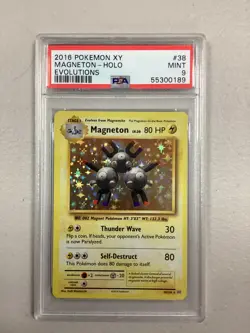 Pokemon TCG Magneton XY Evolutions 38/108 Holo Holo Rare Psa 9 - Image 1