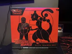 Pokemon Destined Rivals Pokemon Center ETB Sealed with Acrylic Case - Image 2