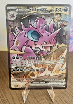 Pokemon Destined Rivals Team Rocket's Nidoking ex 233/182 Special Illustration - Image 1