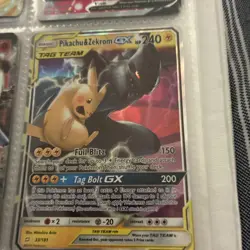 Pokemon TCG Pikachu & Zekrom GX Team Up Holo Card Mint Probably Psa 10 - Image 1