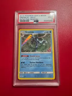 2019 Pokemon Detective Pikachu #9 Greninja Holo PSA 9 - Image 1