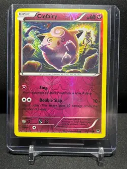 Clefairy 81/122 Reverse Holo Pokemon 2016 XY Breakpoint - LP - Image 1