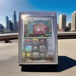 Pokemon Chansey SV2A 113/165 C Master Ball 151 Japanese Holo - Image 2