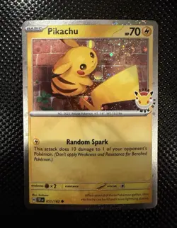 Pokemon Day Pikachu Promo 051/162 Stamped Cosmos Promo Fart double Swirl 🌀🌀 NM - Image 4