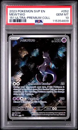 Pokemon Mewtwo 151 Ultra-Premium Coll. Promo SVP EN 052 PSA 10 Gem Mint - Image 1
