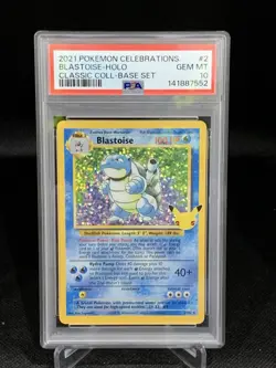 Blastoise Holo PSA 10 Pokemon Celebrations Classic Collection 2/102 - Image 1