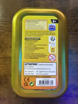 Pokemon 2023 Mini Tin Quaxly & Smoliv EMPTY +Art (French) - Image 2