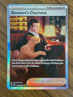 Giovanni’s Charisma 207/165 - SAR - SV 151 - Pokemon TCG - Full Art (NM) - Image 1