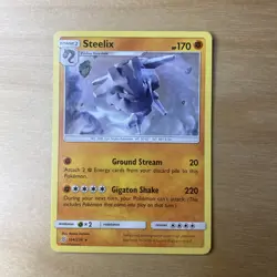 Pokemon TCG Steelix Unified Minds 104/236 Regular NM Sun and Moon - Image 1