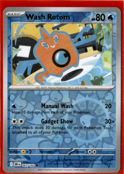Wash Rotom - 061/182 - Reverse Holo - Pokemon Destined Rivals - Image 1