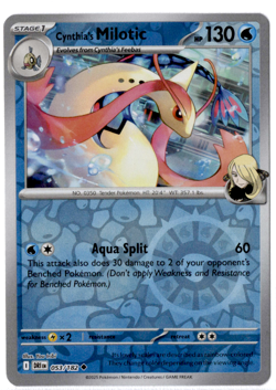Cynthia's Milotic - 053/182 - Reverse Holo - Pokemon Destined Rivals - Image 1