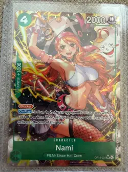 English One Piece Nami (Alternate Art) OP14-031 The Azure Sea's Seven Foil - Image 1