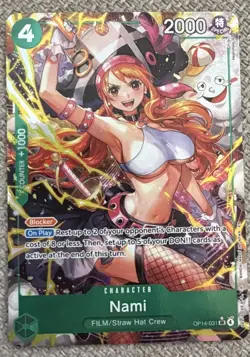 English One Piece Nami (Alternate Art) OP14-031 The Azure Sea's Seven Foil - Image 3