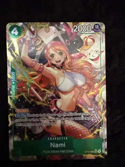 English One Piece Nami (Alternate Art) OP14-031 The Azure Sea's Seven Foil - Image 4