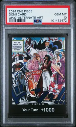 Don!! Card One Piece Op07-500 Years In The Future NM PSA 10 - Image 1