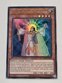 Lyla, Lightsworn Sorceress LODT-EN019 Ultra Rare Yugioh Unlimited Edition Mint - Image 1