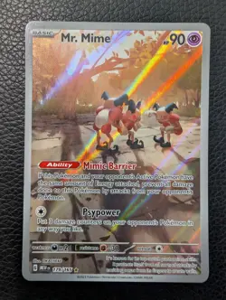 Mr. Mime - 179/165 Pokemon 151 (Pokemon) Full Art Illustration Rare - Image 1