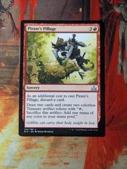 MTG Card: (1x) Pirate's Pillage (Rivals of Ixalan) - Image 1