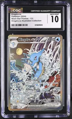 Kingdra ex 131 Shrouded Fable Illustration Collection CGC 10 Graded Pokemon Card - Image 1