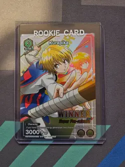 Union arena Kurapika Super Pre release Winner Card - Image 1