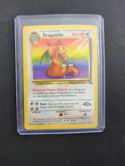 1999 Pokemon TCG Fossil - Dragonite Card 19/62 - Non-Holo - Image 1