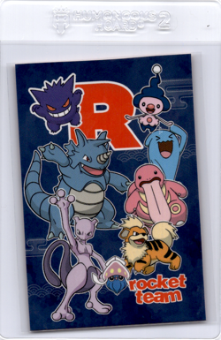 Team Rocket Pokemon Card Mewtwo Rhydon Gengar - Image 1
