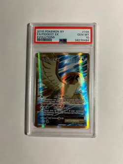 2016 POKEMON XY PIDGEOT EX 104/108 EVOLUTIONS FULL ART PSA 10 GEM MINT - Image 2