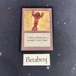 1x MTG Beta Rod of Ruin from Estate Collection - Image 1