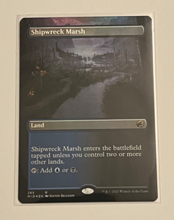 MTG Shipwreck Marsh - Borderless Foil - Innistrad: Midnight Hunt - #285 - Image 1