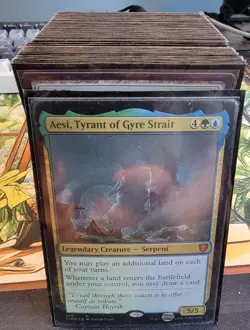 MTG: Aesi, Tyrant of Gyre Strait Commander | READY TO PLAY DECK | Double Sleeved - Image 1