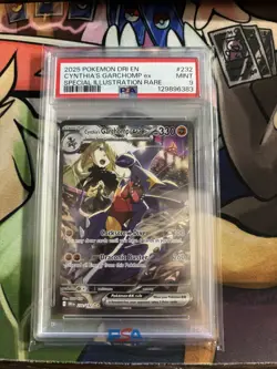 2025 Pokemon TCG Destined Rivals Cynthia's Garchomp EX 232/182 PSA 9 - Image 1