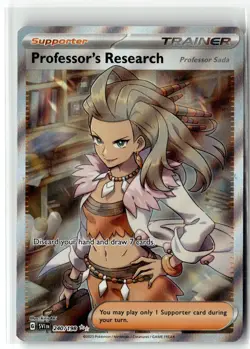 Professor's Research Professor Sada ⭐ 240/198 Holo Scarlet & Violet Pokemon NM - Image 1