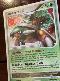 Pokemon Diamond & Pearl Torterra Lv X 122/130 Holo Rare LP - Image 4