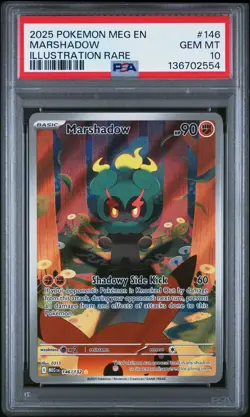 PSA 10 Marshadow #146 Pokemon Mega Evolution English 2025 - Image 1