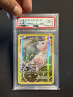Mew XY110 Mythical Pokemon Collection Black Star Promo Full Art PSA 8 - Image 2