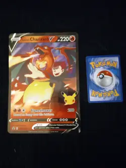 Lance's Charizard V SWS133 SWORD & SHIELD - POKEMON OVERSIZED PROMO CELEBRATIONS - Image 1