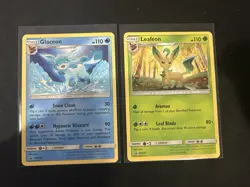 Leafeon SM237 + Glaceon SM238 Pokemon TCG Sun & Moon Promos NM/M - Image 1