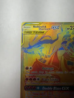 2021 Pokemon Reshiram & Charizard GX Tag Team SM247 Black Star Promo - Image 3