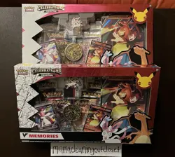 (2) SEALED Pokemon TCG Celebrations V Memories Collection Gamestop Exclusive 820650809743 - Image 1