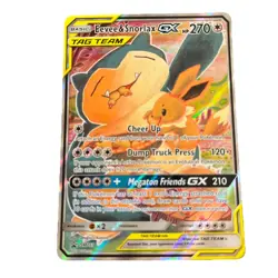 Eevee & Snorlax GX SM169 Black Star Promo Pokemon TCG - Image 1