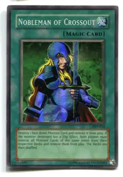 Yu-Gi-Oh! PLAYED/POOR Nobleman of Crossout Super Rare englisch Adliger der Auslo - Image 1