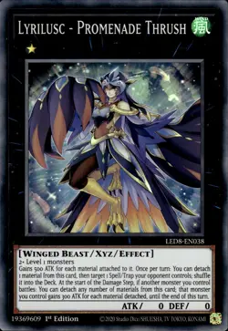 Lyrilusc - Promenade Thrush - Super Rare 1st Edition LED8-EN038 - NM - YuGiOh - Image 1