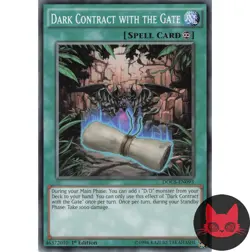 Yugioh Dark Contract with the Gate DOCS-EN093 Common 1st Edition NM - Image 1