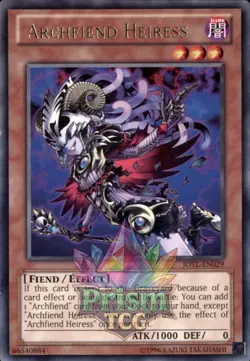 Archfiend Heiress rare JOTL-EN029 Yugioh - Image 1