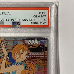 One Piece PSA 10 Nami OP01-016 English Version 1st Anniversary Set - Image 3