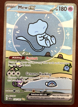 Pokemon TCG Mew EX 232/091 Sv: Paldean Fates Bubble Mew Lp *Description* - Image 1