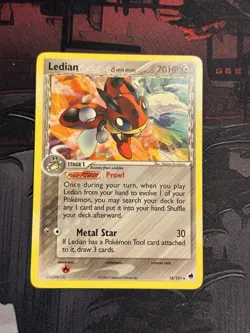Ledian 18/101 EX Dragon Frontiers - Rare Pokemon Card - NM/Mint - Image 2