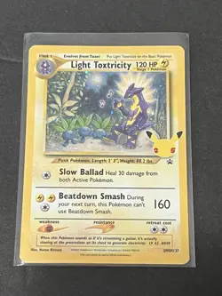 Pokemon Celebrations Light Toxtricity SWSH137 Promo Holo 4 Card Lot - Image 4
