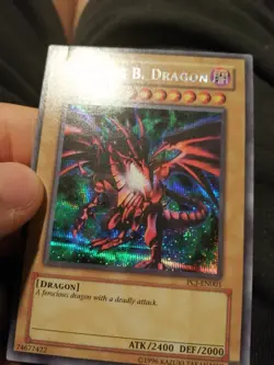 Yugioh Card Red Eyes Black Dragon PCJ-EN001 Secret Paralell Rare Promo Excellent - Image 2